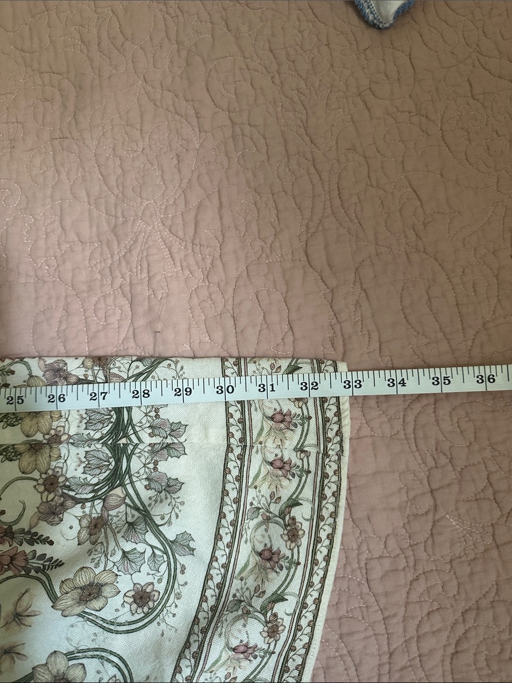Max Studio Cream Floral Border Maxi Skirt with Green and Pink Accents - Picture 5 of 5